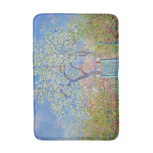 Pear Tree in Blume - Claude Monet Badematte (Vorderseite Vertikal)
