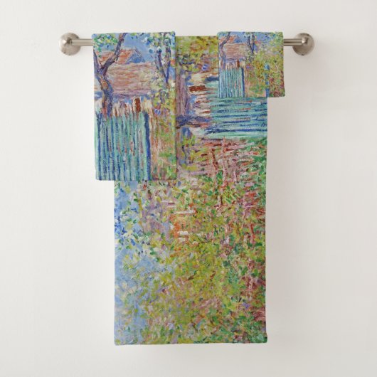 Pear Tree in Blume - Claude Monet Badhandtuch Set (Insitu)
