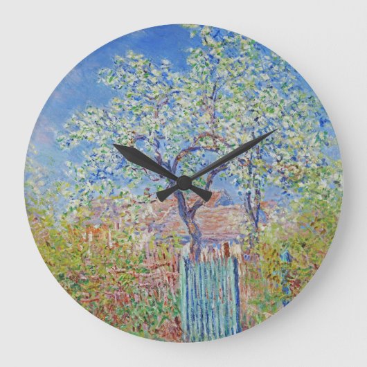 Pear Tree in Blume - Claude Monet Große Wanduhr (Vorderseite)