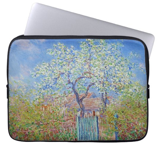 Pear Tree in Blume - Claude Monet Laptopschutzhülle (Vorderseite)