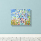 Pear Tree in Blume - Claude Monet Leinwanddruck (Insitu (Holzboden))