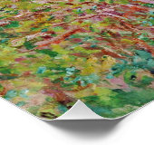 Pear Tree in Blume - Claude Monet Poster (Ecke)