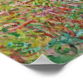 Pear Tree in Blume - Claude Monet Poster (Ecke)