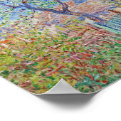 Pear Tree in Blume - Claude Monet Poster (Ecke)