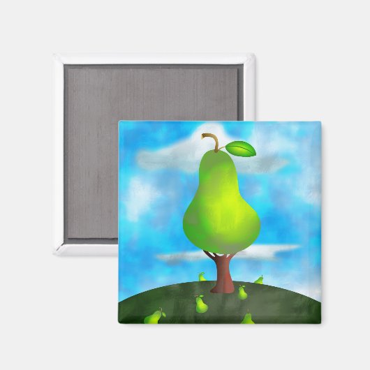 Pear Tree Magnet (Vorderseite/Rückseite)