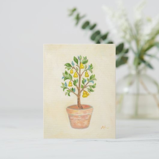 Pear Tree Postcard Postkarte (Stehend Vorderseite)