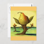 Pear Tree Postkarte (Vorne/Hinten)