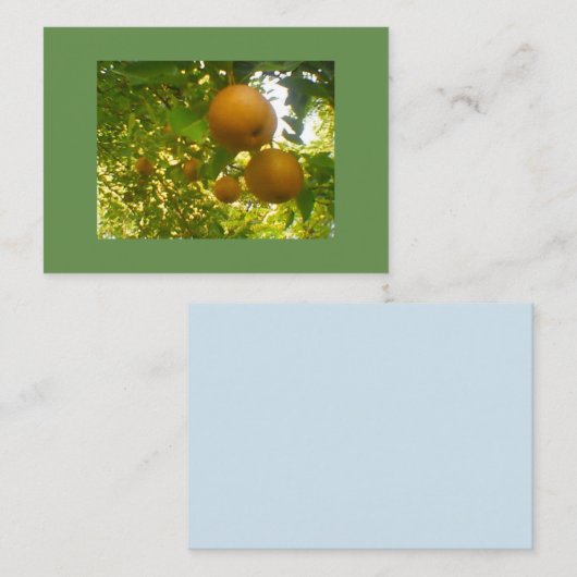 Pear Tree Visitenkarte (Vorne/Hinten)