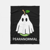Pearanormal Cute Ghost Pear Halloween Costume Funn Fleecedecke (Vorderseite)