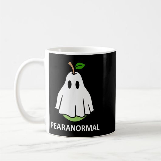 Pearanormal Cute Ghost Pear Halloween Costume Funn Kaffeetasse (Links)