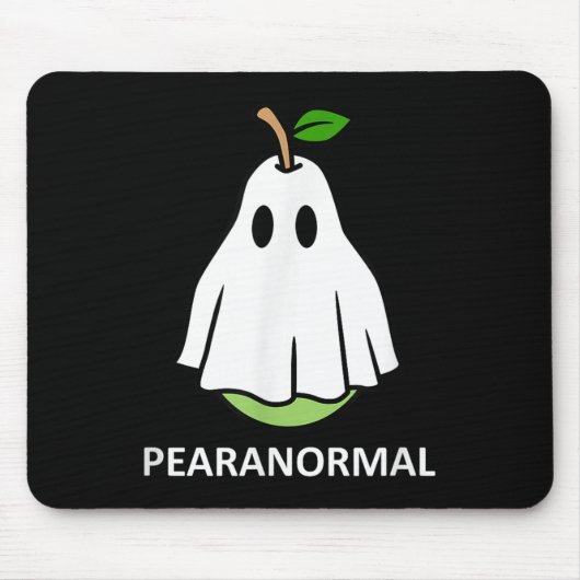 Pearanormal Cute Ghost Pear Halloween Costume Funn Mousepad (Vorne)
