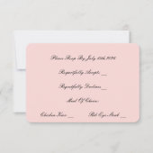 PEARD- UND PROSECCO-PINK-RSVP-KARTE (Vorderseite)