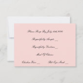 PEARD- UND PROSECCO-PINK-RSVP-KARTE (Vorderseite)