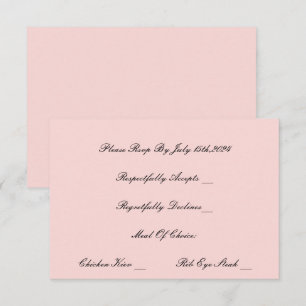 PEARD- UND PROSECCO-PINK-RSVP-KARTE