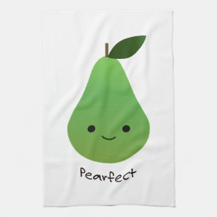Pearfect Niedlich Kawaii Pear Geschirrtuch