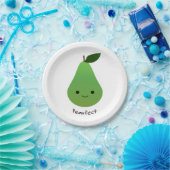 Pearfect Niedlich Kawaii Pear Pappteller (Party)