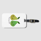 Pearfect Pear Kawaii Birnen Gepäckanhänger (Vorderseite (Horizontal))