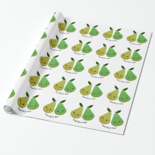 Pearfect Pear Kawaii Birnen Geschenkpapier