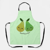 Pearfect Pear Kawaii Birnen Schürze (Vorderseite)