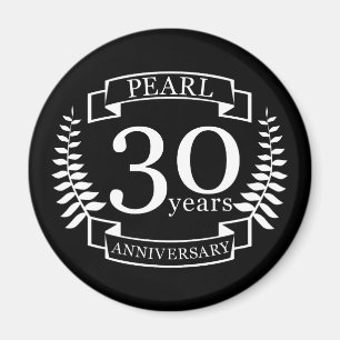 Pearl 30. Hochzeitstag 30 Jahre Magnet