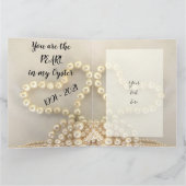 Pearl 30 th Wedding Jubiläumskarte für Ehefrau Karte (Innenseite)