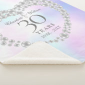Pearl 30. Wedding Anniversary Chic Elegant Sherpadecke (3/4)