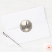 Pearl A monogram Hochzeit Siegel Runder Aufkleber (Umschlag)