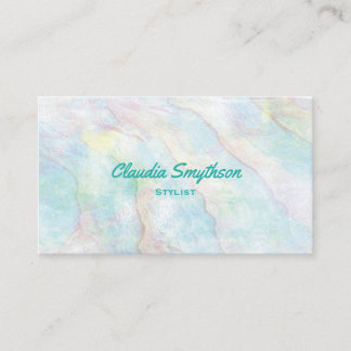 Pearl Abalone Imitats Iridescent Business Card Visitenkarte