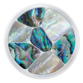 Pearl and Abalone - Voronoi Cells Mosaic Keramikknauf (Vorderseite)