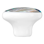 Pearl and Abalone - Voronoi Cells Mosaic Keramikknauf (Seitenansicht)