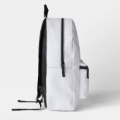 Pearl and Black Personalisiert Name Bedruckter Rucksack (Links)