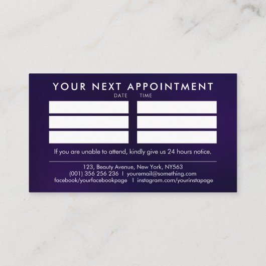 Pearl and gold Healing Hands Yin Yang Symbol Visitenkarte (Rückseite)