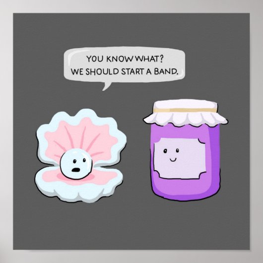 Pearl and Jam starten eine Band Poster (Vorne)