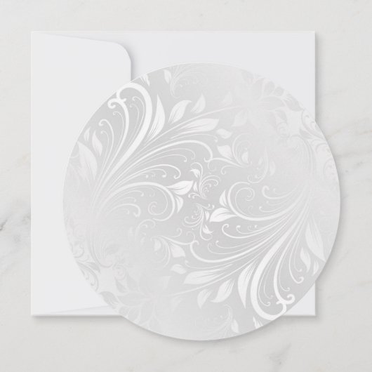 Pearl and Lace Circle Einladung (Rückseite)