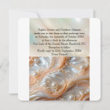 Pearl and Muschel Elegante Klassische Hochzeit Ein