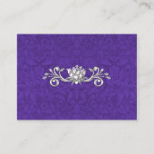 Pearl and Silver Mini RSVP Card Begleitkarte (Rückseite)