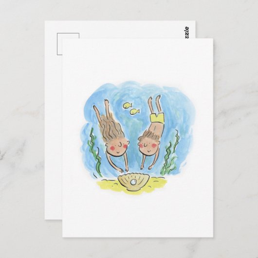 Pearl Anniversary Postkarte (Vorne/Hinten)