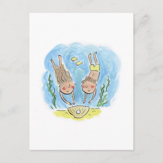 Pearl Anniversary Postkarte (Vorderseite)