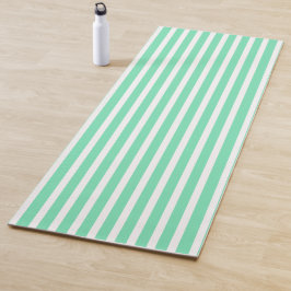 Pearl Aqua Vertical Stripped Yoga Mat Yogamatte