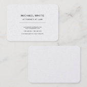 Pearl Attorney at Law Minimalistisch Beruflich Visitenkarte (Vorne/Hinten)