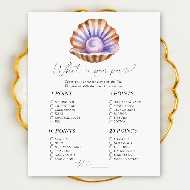 Pearl Baby Dusche - Was steckt in Ihrem Handtasche (Von Creator hochgeladen)