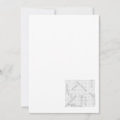 Pearl Baby Shower Game - Editable Name, 5x7 Einladung (Rückseite)