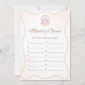 Pearl Baby Shower Game - Editable Name, 5x7 Einladung (Rückseite)