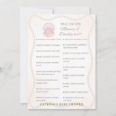 Pearl Baby Shower Game - Editable Name, 5x7 Einladung (Vorderseite)