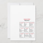 Pearl Baby Shower Game - Editable Name, 5x7 Einladung (Rückseite)