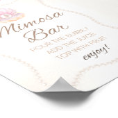 Pearl Baby Shower Game Sign Poster (Ecke)