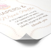 Pearl Baby Shower Game Sign Poster (Ecke)