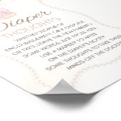 Pearl Baby Shower Game Sign Poster (Ecke)
