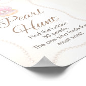 Pearl Baby Shower Game Sign Poster (Ecke)