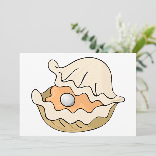 Pearl bei einer Austerneinladung Einladung